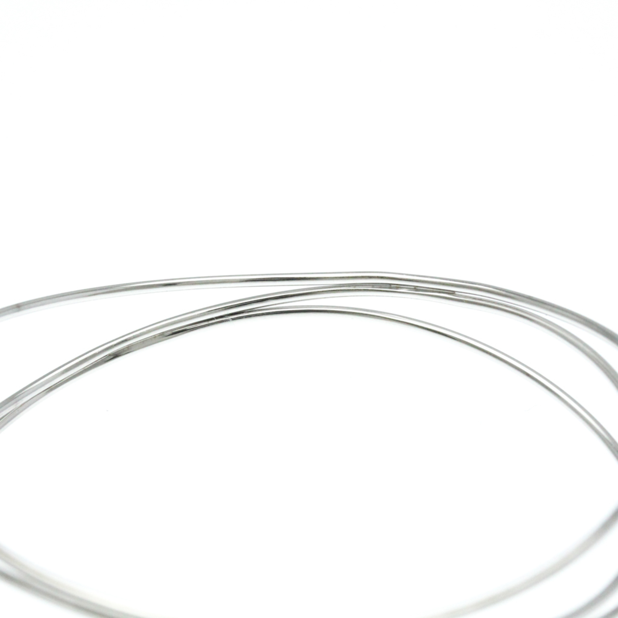 Tiffany Wave Bangle White Gold (18K) No Stone Bangle Silver