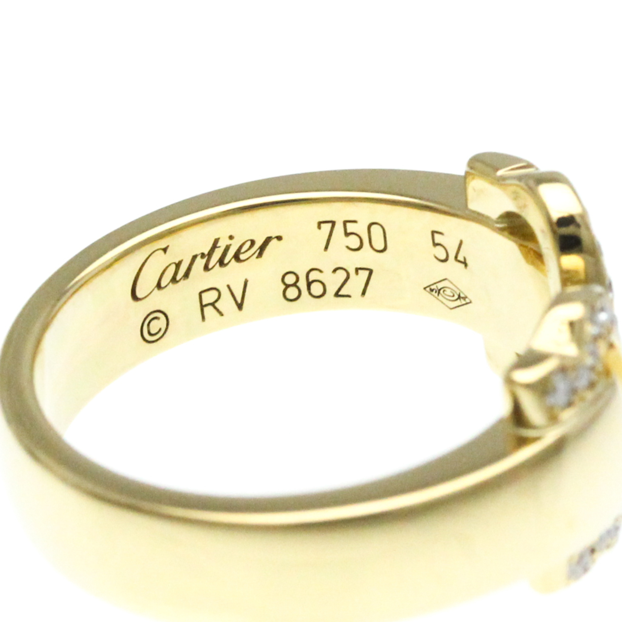 Cartier Boucle C Ring Yellow Gold (18K) Fashion Diamond Band Ring Gold