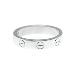 Cartier Love Mini Love Ring White Gold (18K) Fashion No Stone Band Ring Silver