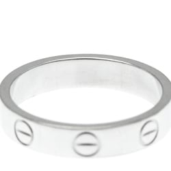 Cartier Love Mini Love Ring White Gold (18K) Fashion No Stone Band Ring Silver