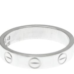 Cartier Love Mini Love Ring White Gold (18K) Fashion No Stone Band Ring Silver