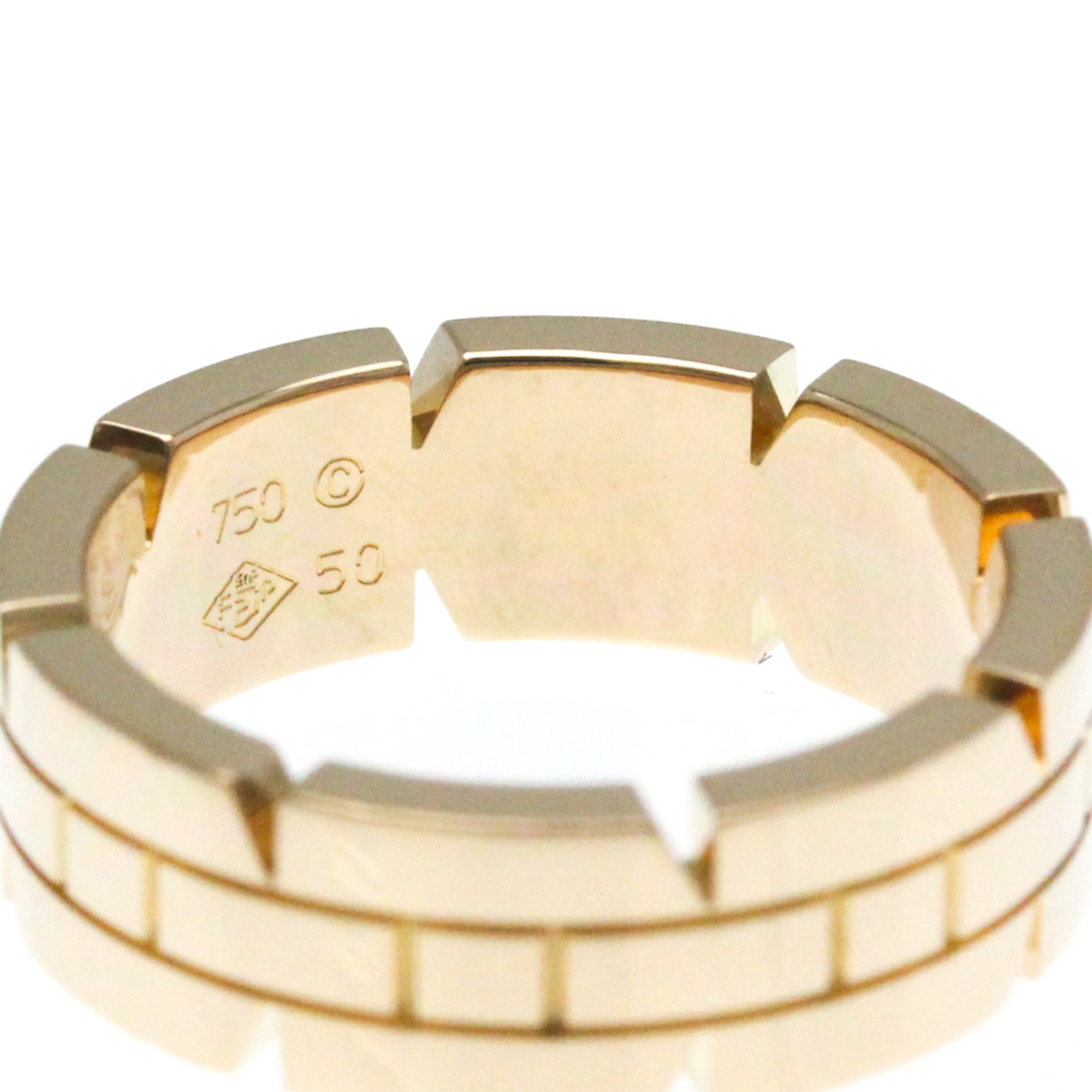 Cartier Tank Francaise Pink Gold (18K) Fashion No Stone Band Ring Pink Gold