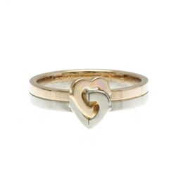 Cartier Double Heart Ring Pink Gold (18K),White Gold (18K) Fashion No Stone Band Ring Pink Gold,Silver