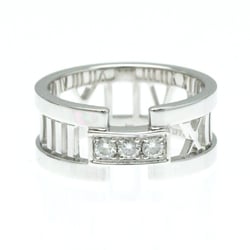 Tiffany Atlas White Gold (18K) Fashion Diamond Band Ring Silver