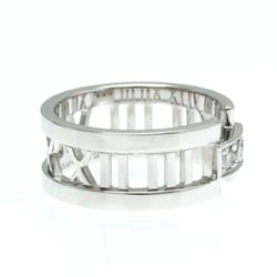 Tiffany Atlas White Gold (18K) Fashion Diamond Band Ring Silver