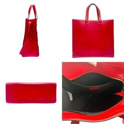 Gianni Versace handbag shoulder bag leather red men women z1654