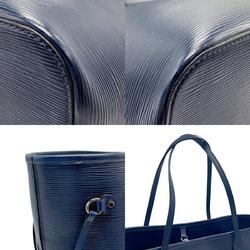 Louis Vuitton Tote Bag Epi Neverfull MM Leather Navy Silver Women's M40885 n0073