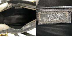 Gianni Versace Shoulder Bag Leather Black Women's z1461