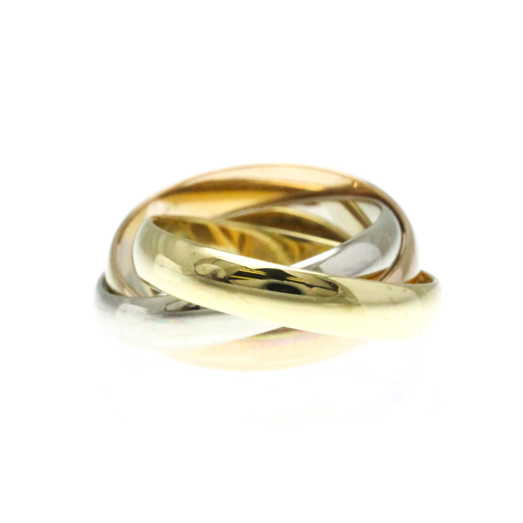 Cartier Trinity Pink Gold (18K),White Gold (18K),Yellow Gold (18K) Fashion No Stone Band Ring Gold