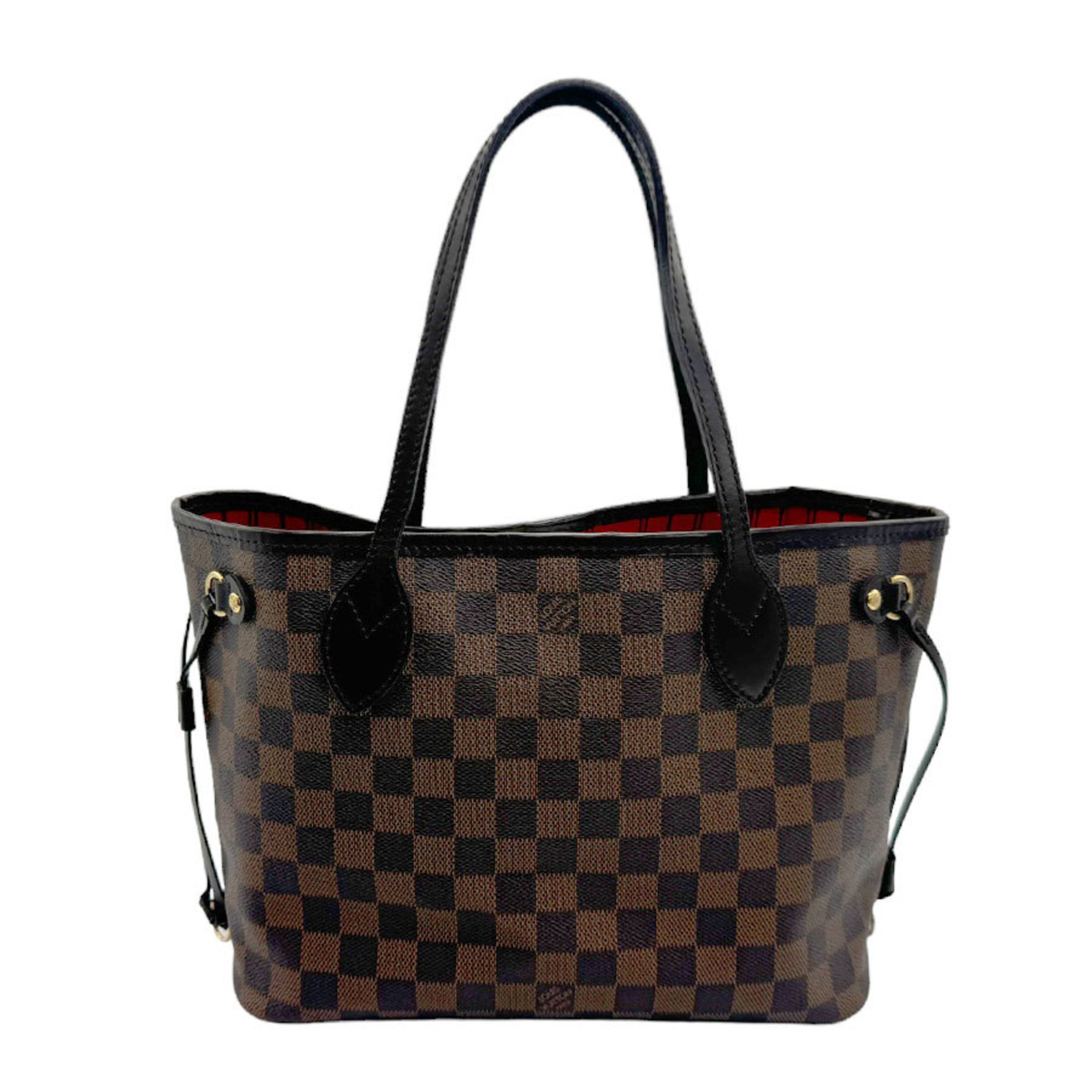 Louis Vuitton LOUIS VUITTON Handbag Tote Bag Damier Neverfull PM Canvas Ebene Men's Women's N51109 n0070