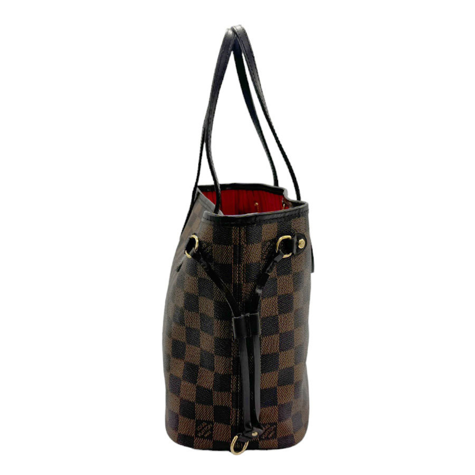 Louis Vuitton LOUIS VUITTON Handbag Tote Bag Damier Neverfull PM Canvas Ebene Men's Women's N51109 n0070