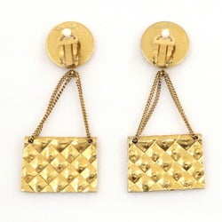 CHANEL Earrings, Matelasse, Gold Plated, Approx. 39.2g, Women's