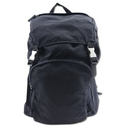 PRADA Backpack/Daypack V235 Nylon Black 2way Flap Unisex I120824031