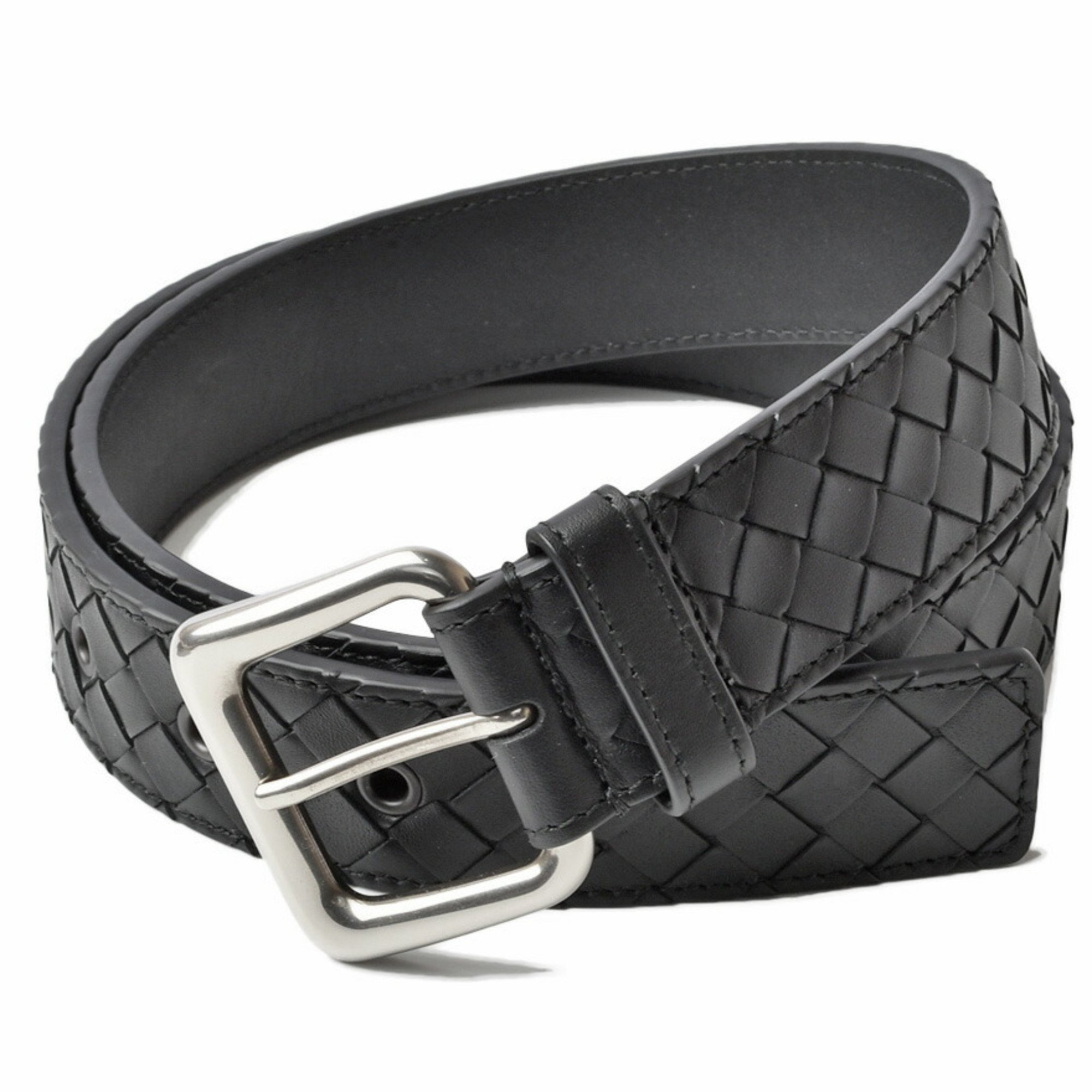 Bottega Veneta Belt for Men BOTTEGA VENETA Intrecciato Calf 271932 Black 1158