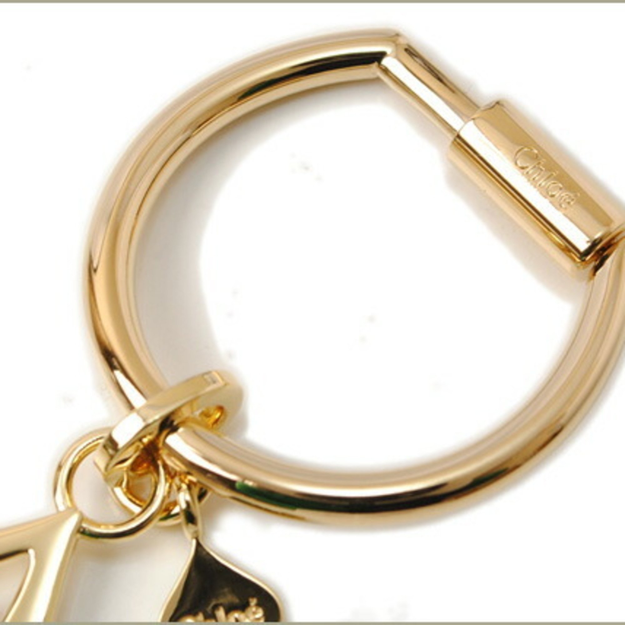 Chloé Chloe Key Holder Ring Diamond Motif Light Gold 3K0388-CB7