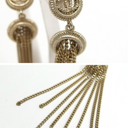 Chanel Swing Chain Coco Mark Long Earrings