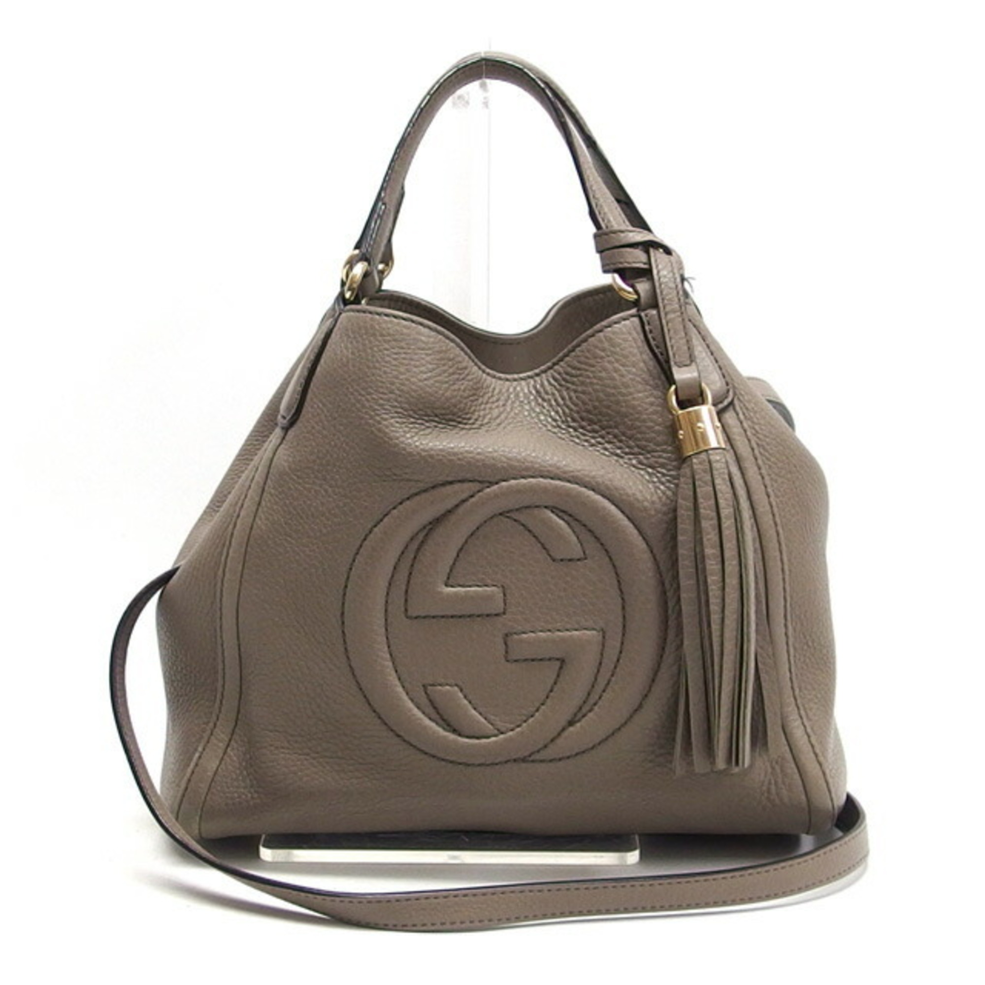 Gucci Soho Interlocking G Handbag Greige