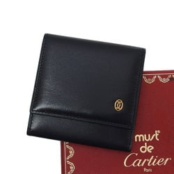 Cartier Pasha Must Line Coin Case Black