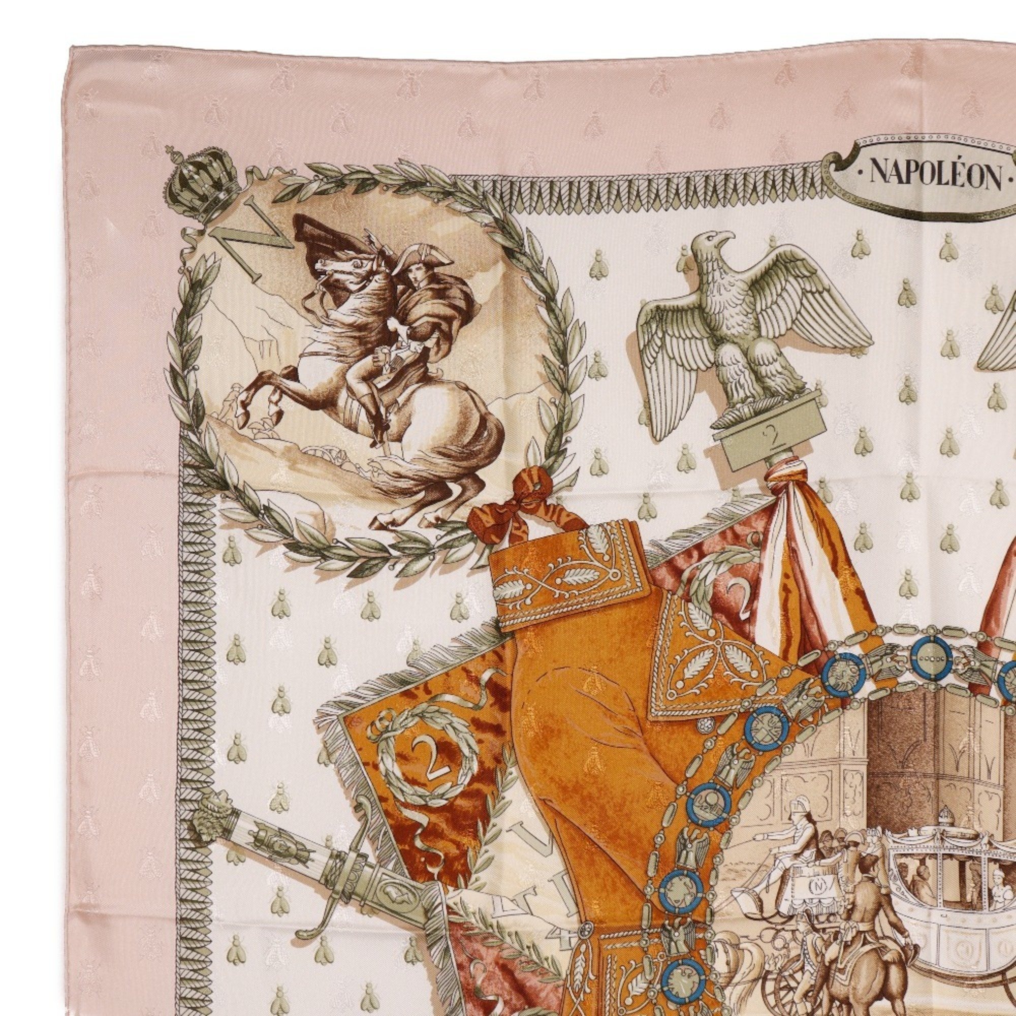 Hermes HERMES Carre 90 Scarf Muffler NAPOLEON Napoleon Silk Carre90 Women's