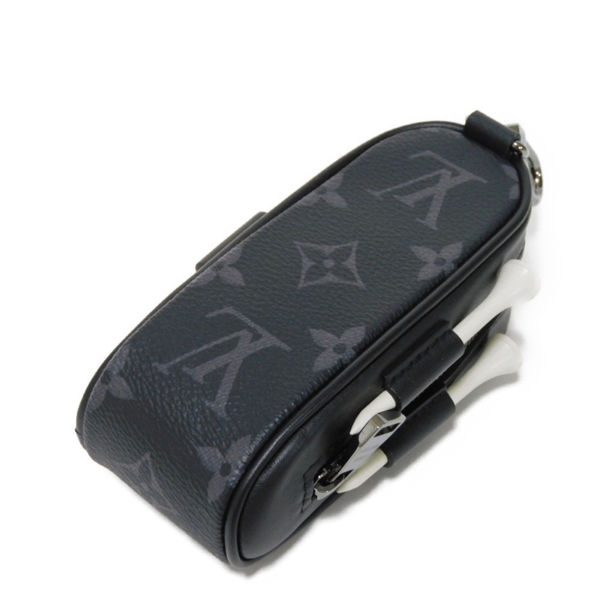 Louis Vuitton LOUIS VUITTON Accessory Set Golf Andrews Current Ball Tee Case Monogram Eclipse GI0344 Men's