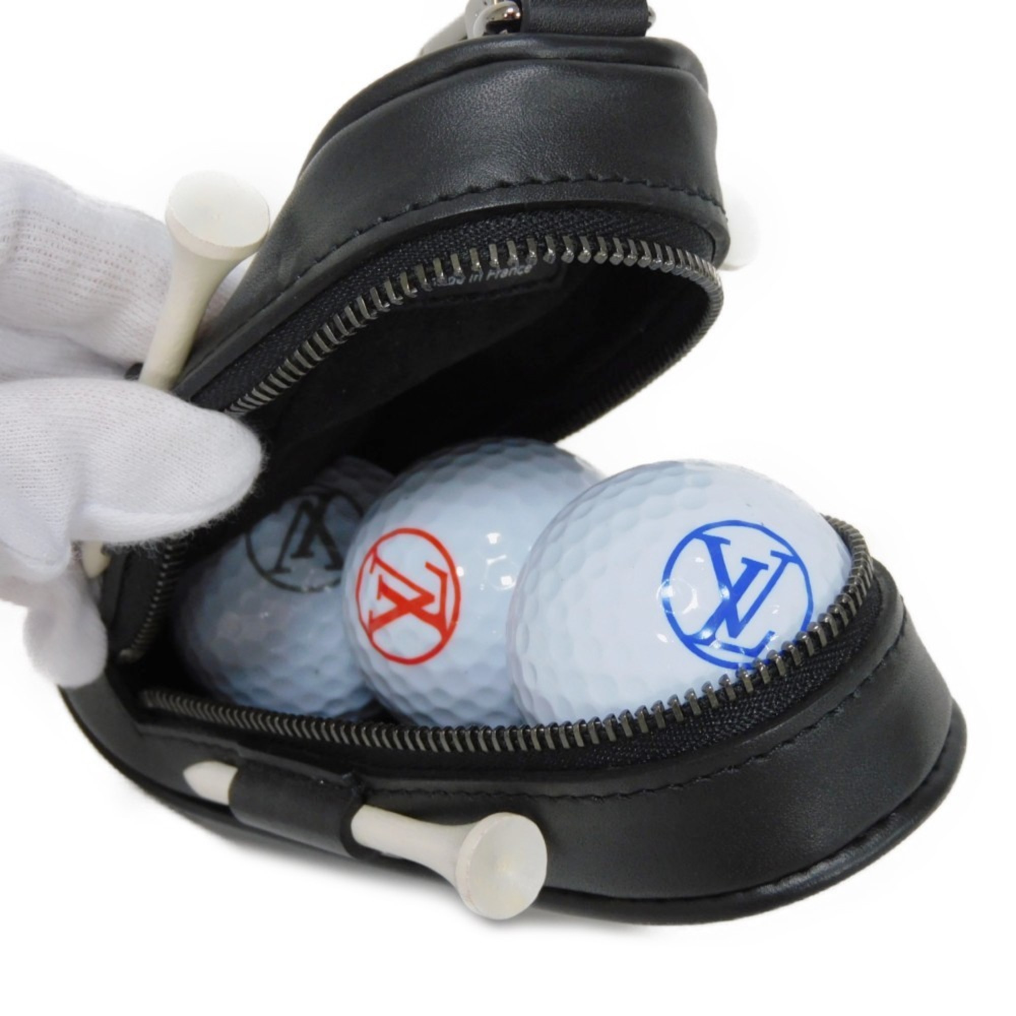 Louis Vuitton LOUIS VUITTON Accessory Set Golf Andrews Current Ball Tee Case Monogram Eclipse GI0344 Men's