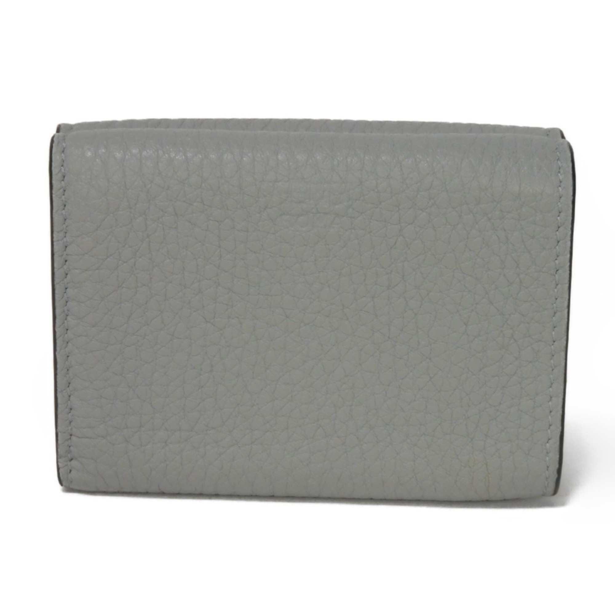 FENDI Tri-fold Wallet Peekaboo Micro Cuoio Roma Bicolor Selleria Ghiaccio 8M0426 A91B F1IR2 Women's Billfold