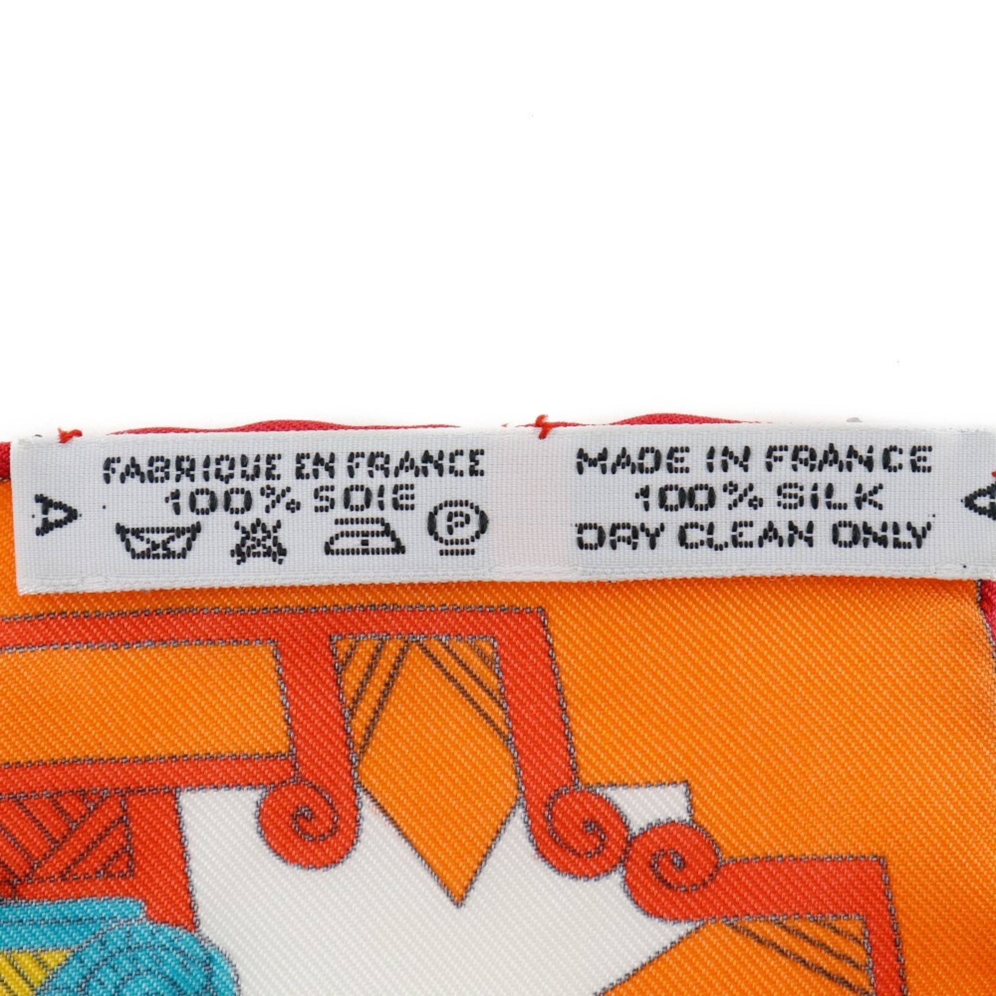 Hermes HERMES Carre 90 Scarf Muffler ASTRES et SOLEILS Celestial Bodies and Sun Silk Blue Carre90 Women's