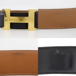 HERMES H belt Belt Calf □B Unisex