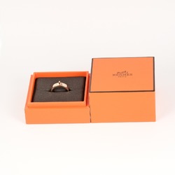 Hermes Kelly PM size 14 ring, K18PG pink gold, 4P diamonds, approx. 5.93g