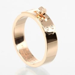 Hermes Kelly PM size 14 ring, K18PG pink gold, 4P diamonds, approx. 5.93g