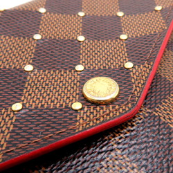 Louis Vuitton Portefeuille Sarah Studs Women's Long Wallet N60123 Damier Brown