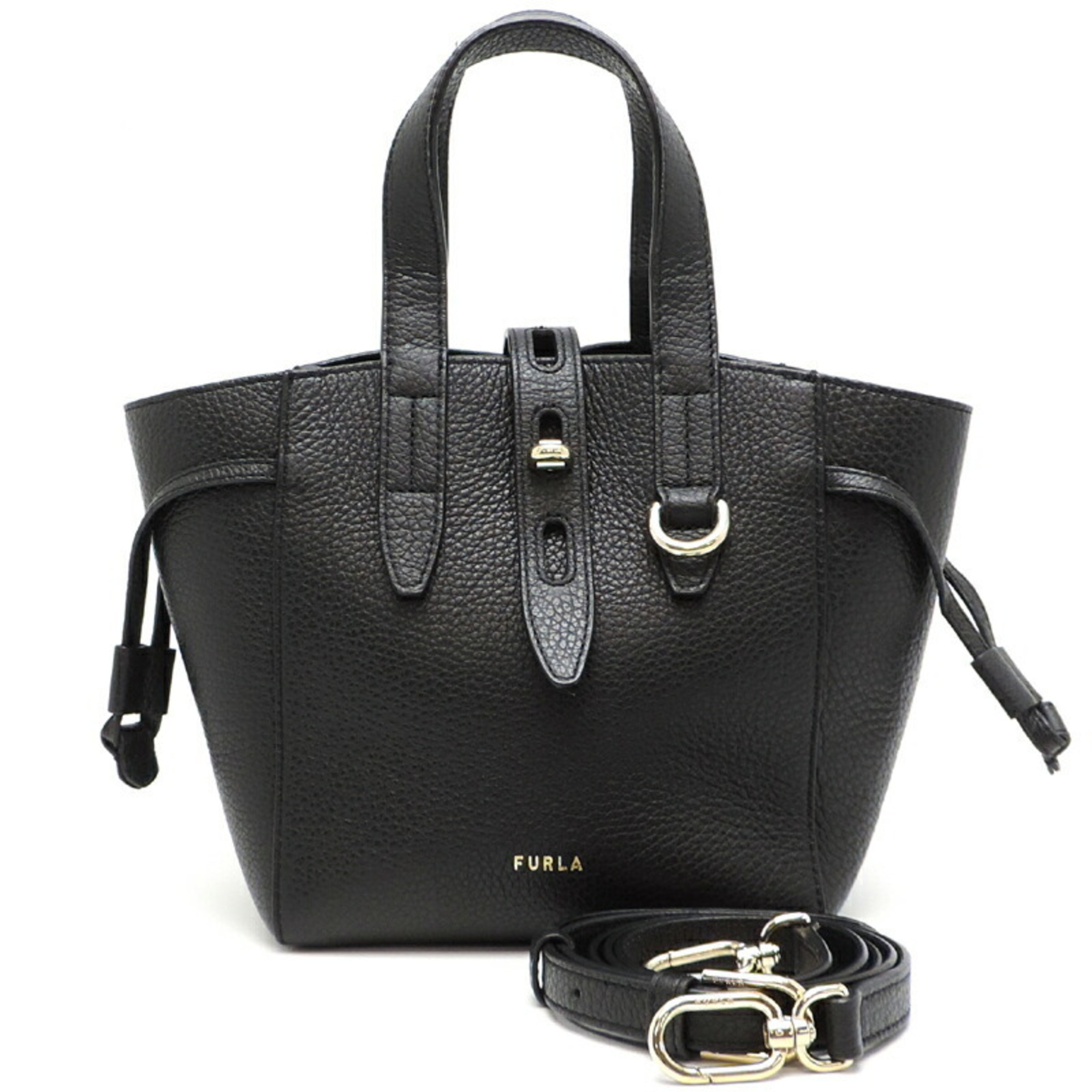 Furla Net Women's Tote Bag Leather Black