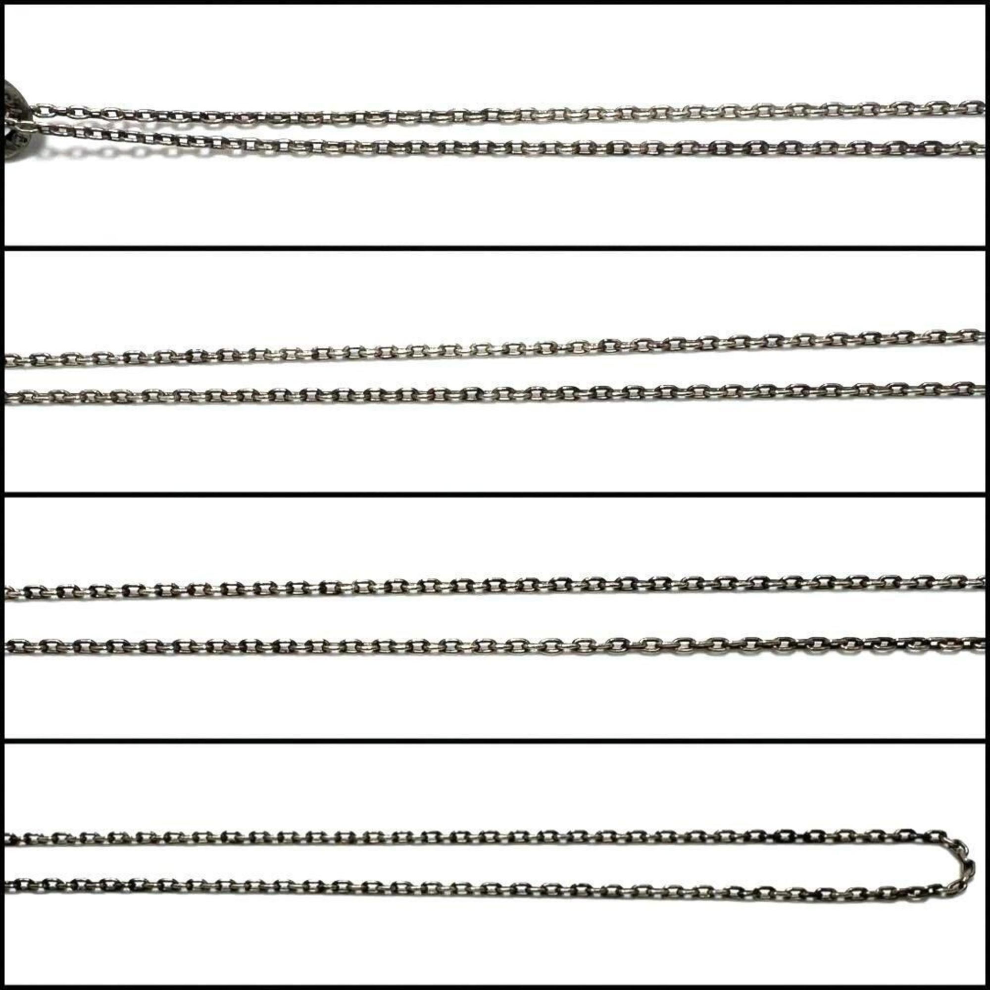 Bottega Veneta Men's Necklace Pendant Intrecciato Silver 925