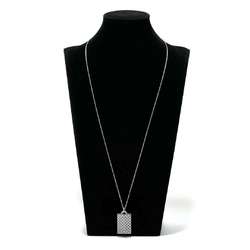 Bottega Veneta Men's Necklace Pendant Intrecciato Silver 925