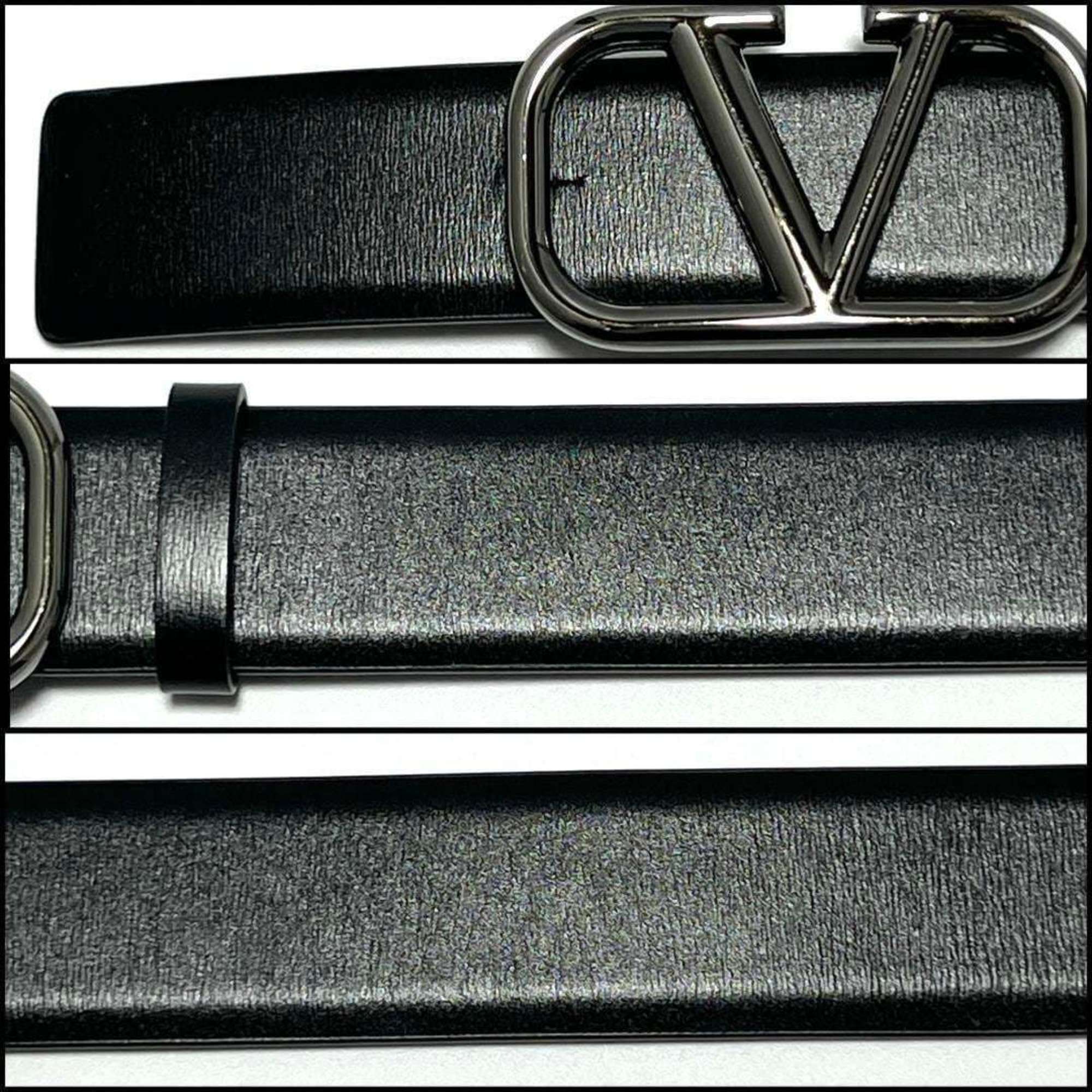 Valentino Garavani Men's V-Logo Signature Leather Belt