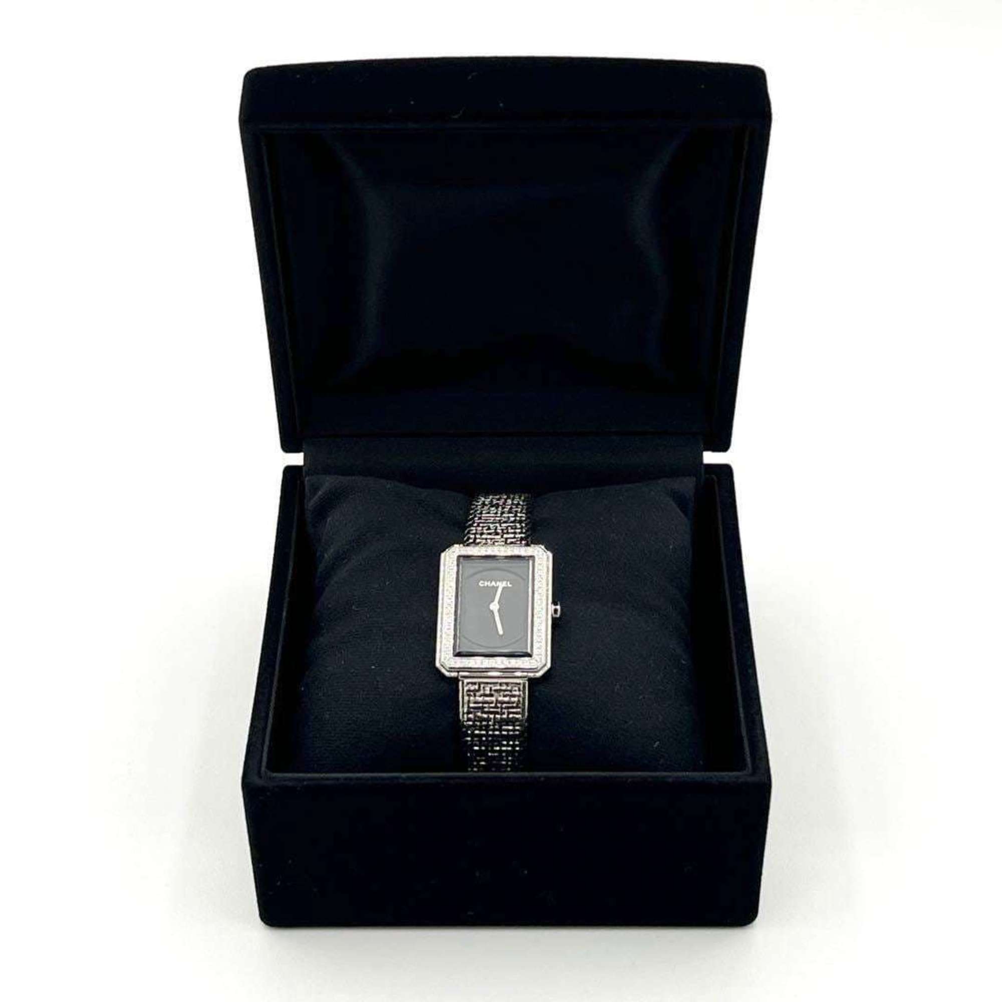 CHANEL Ladies Watch Boyfriend Tweed Diamond