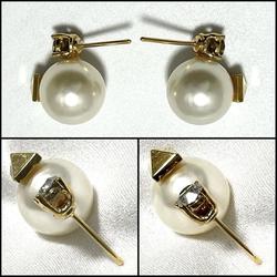 Valentino Garavani Women's Rock Stud Earrings with Imitation Pearl