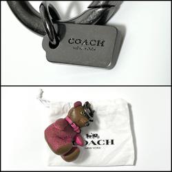 COACH Women's Keith Haring Key Holder Ring Charm Bear