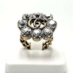 GUCCI Women's Crystal Double G Ring