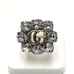 GUCCI Women's Crystal Double G Ring