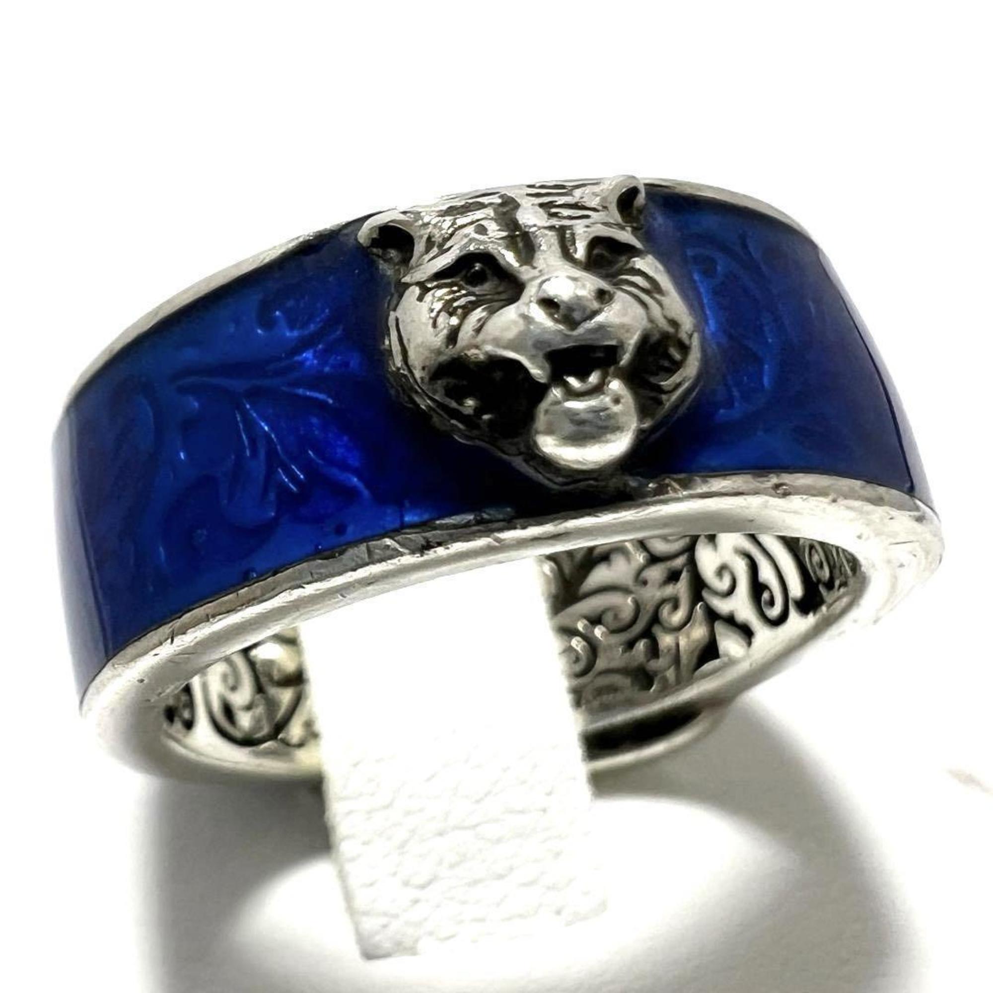 GUCCI Men's Tiger Head Garden Ring, 925 Silver