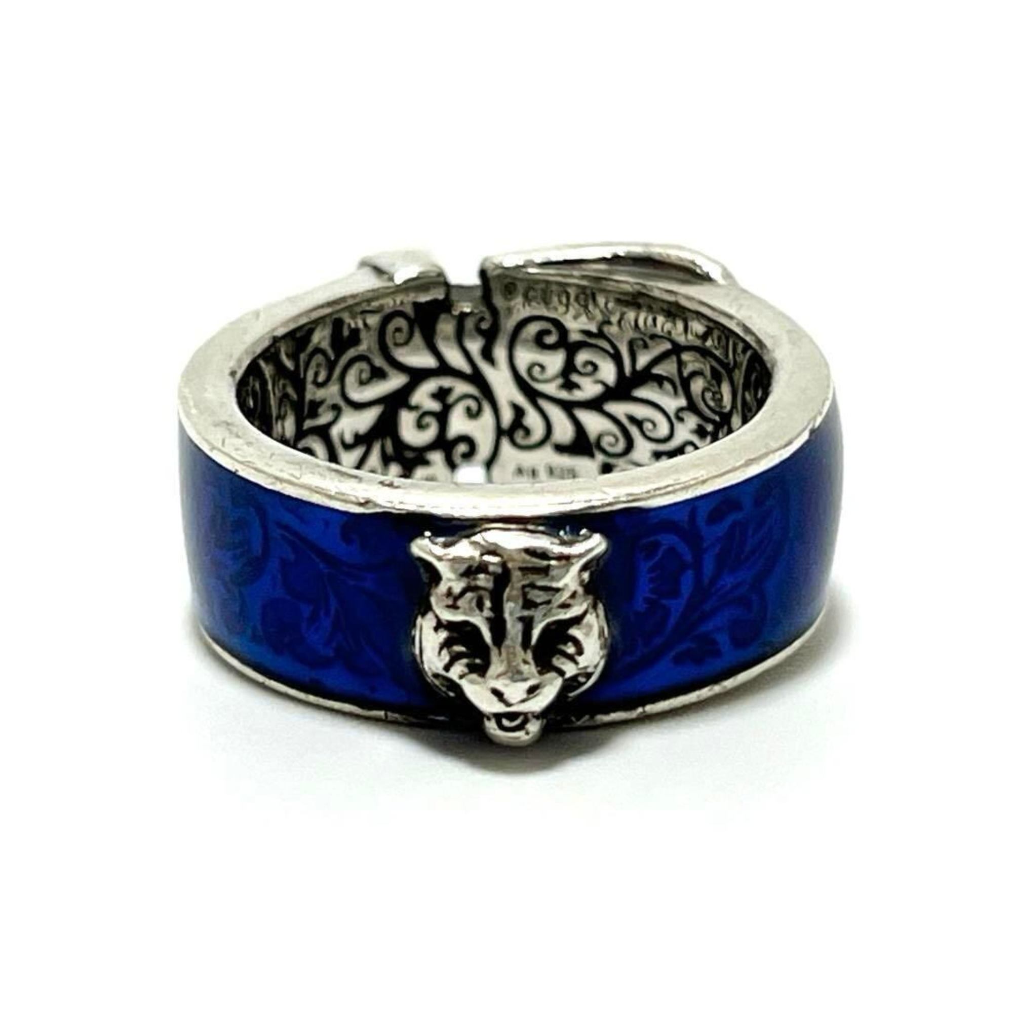 GUCCI Men's Tiger Head Garden Ring, 925 Silver