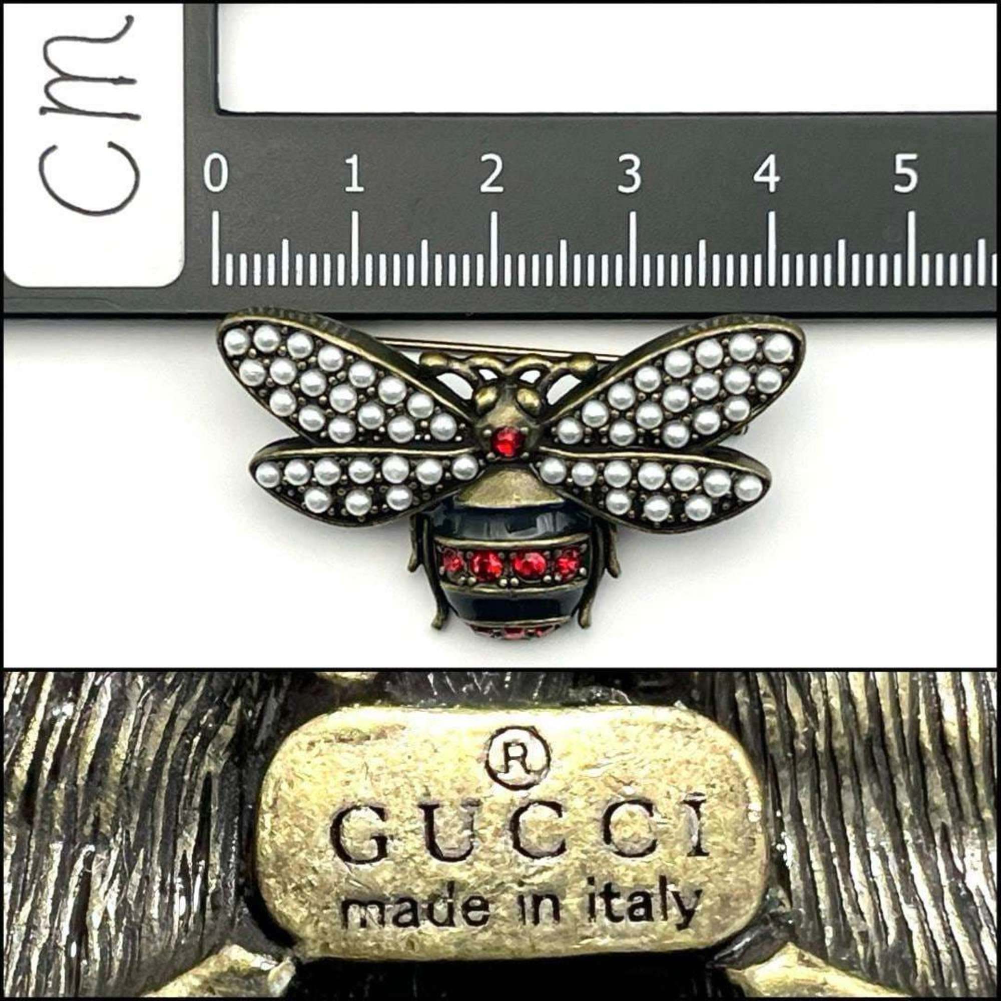 GUCCI Women's Brooch Pin Badge Hachi Bee