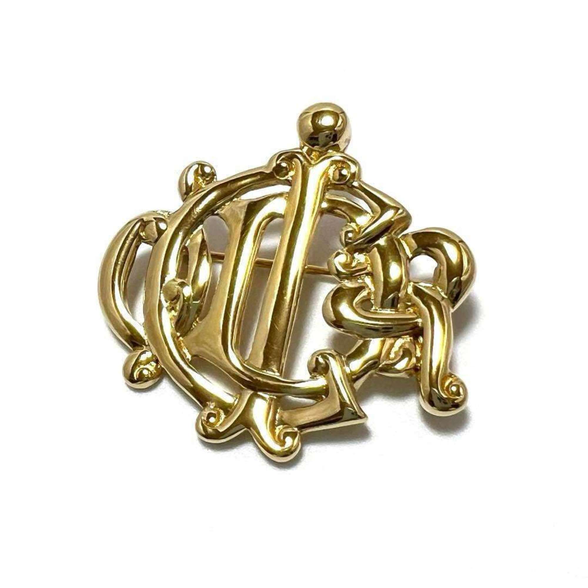 Christian Dior DIOR Women's Brooch Pin Badge Logo