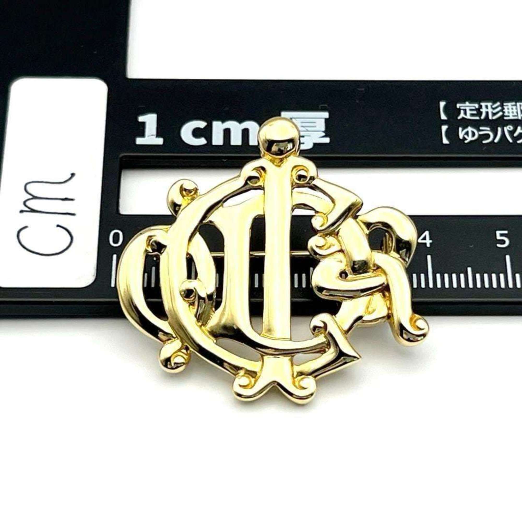 Christian Dior DIOR Women's Brooch Pin Badge Logo