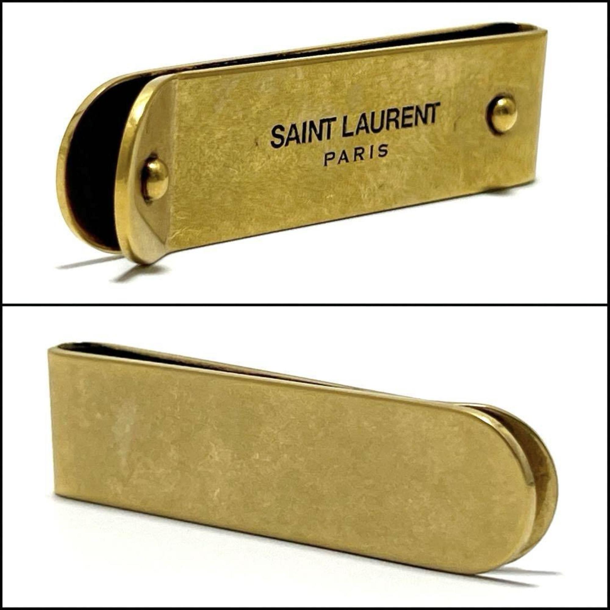 Yves Saint Laurent Paris SAINT LAURENT Men's Money Clip ID Bill