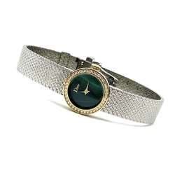 Christian Dior Watch Wristwatch Diamond Gold La Mini Des Deux Satine