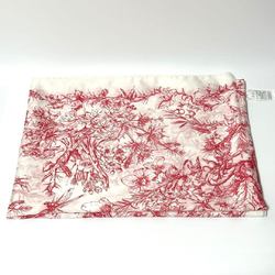 Christian Dior Toile de Jouy Stole Shawl Scarf Cotton