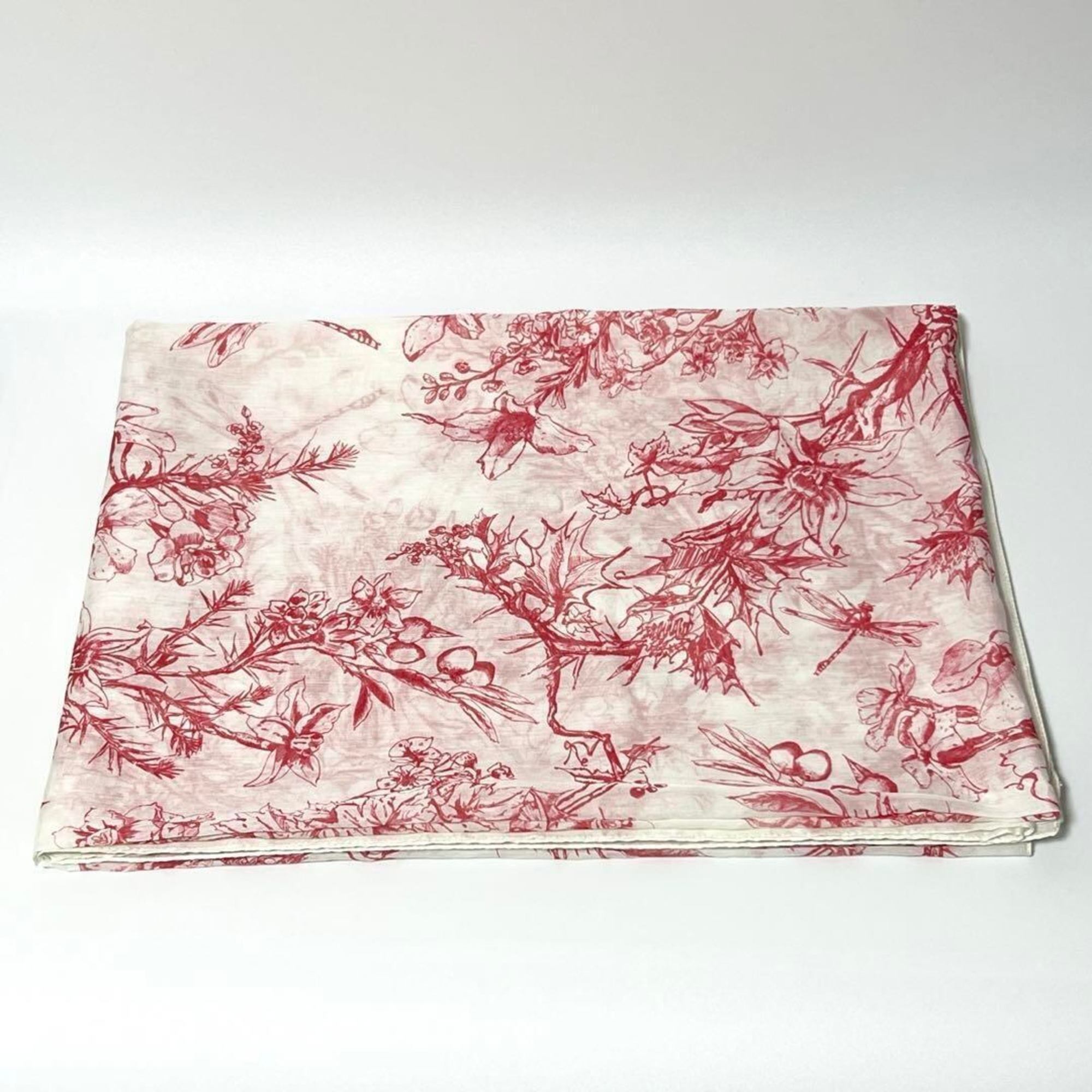 Christian Dior Toile de Jouy Stole Shawl Scarf Cotton