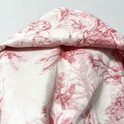 Christian Dior Toile de Jouy Stole Shawl Scarf Cotton